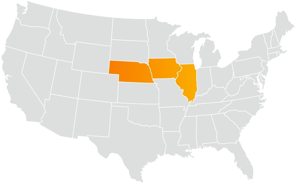 inteconnex areas we serve map